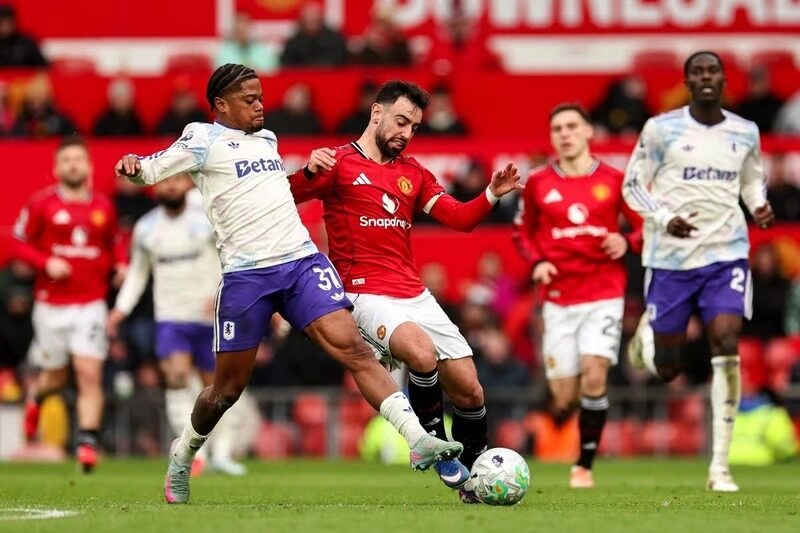 MVP trận Man United vs Aston Villa thuộc về Bruno Fernandes